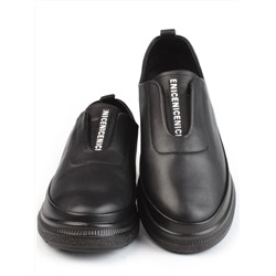 03-5315 BLACK Полуботинки женские (натуральная кожа)