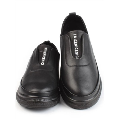 03-5315 BLACK Полуботинки женские (натуральная кожа)