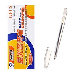 Ручка гелевая, 0.5 мм, тонированный корпус, чёрный стержень