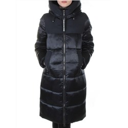 2235 BLACK Пальто стеганое зимнее Qirikui