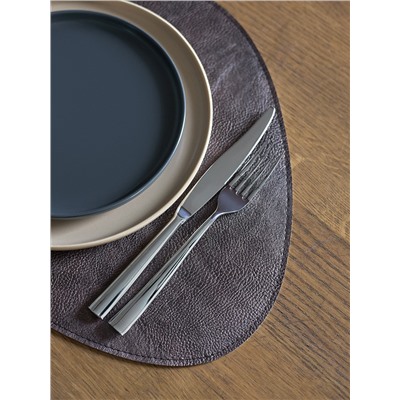 Набор из 2-х двухсторонних сервировочных салфеток Drop, 33х41 см, шоколадный/бежевый