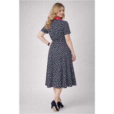 Женское платье 39065 / темно-синий