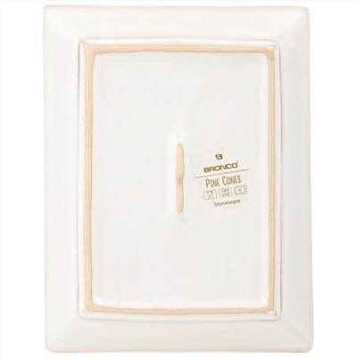 НАБОР БЛЮД СЕРВИРОВОЧНЫХ КОЛЛЕКЦИЯ "PINE CONES", 2 ШТ. / 20,2*16*2 СМ