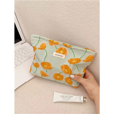 Capacious cosmetic bag, handheld wallet, small clutch bag, organizer bag