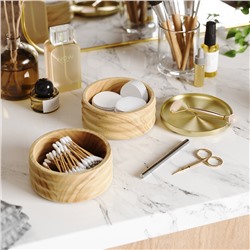 Шкатулка для украшений Tesora, натуральное дерево/латунь