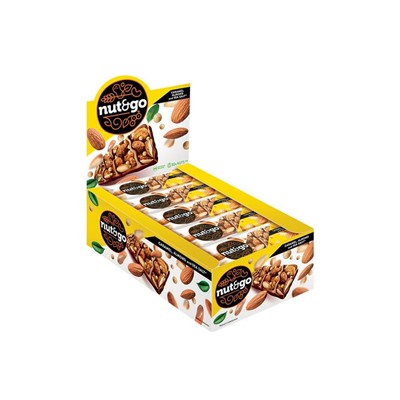 «Nut&Go», батончик миндальный, 34 г (упаковка 18 шт)