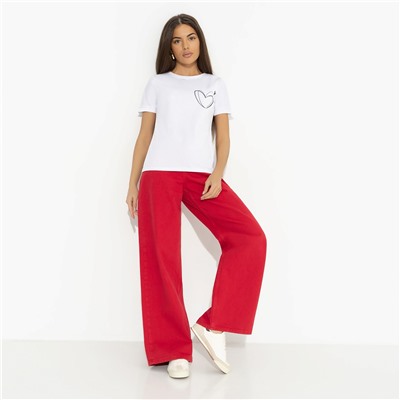 Футболка с принтом на спинке, Любовь с первого взгяда