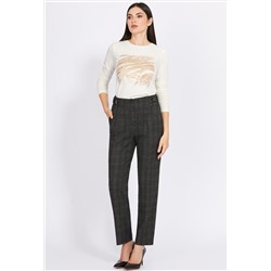 Брюки Bazalini 4972 коричневая клетка