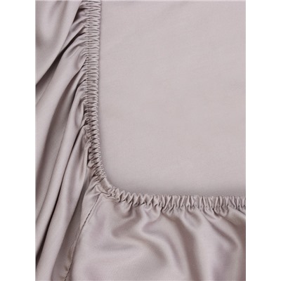 Простыня на резинке SL Home Modal 140×200+30 см, серая