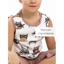 Детская пижама с шортами "Отдых" / Супергерои