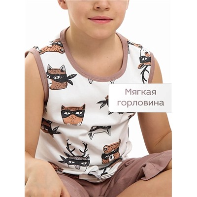 Детская пижама с шортами "Отдых" / Супергерои