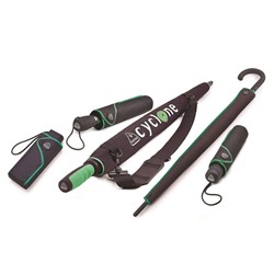 S837-097 BlackGreen (ЧерныйЗеленый) Зонт мужской гольфер Fulton