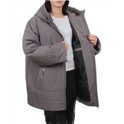 F-801 GRAY Куртка демисезонная женская (100 гр. холлофайбер)