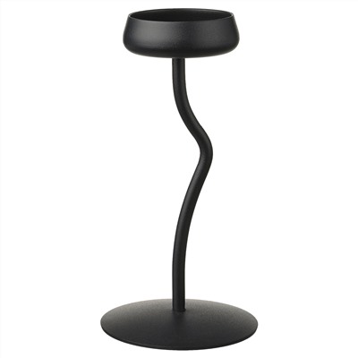SILVERPÄRON, Blockkerzenhalter, schwarz,, 24 cm