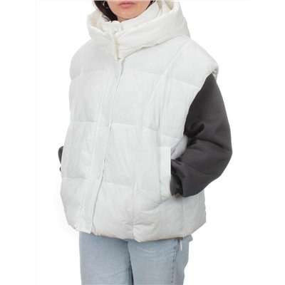 24001 WHITE Жилет утепленный женский (100 гр. холоффайбер)