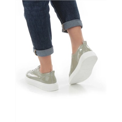 05-HY21-5D GRAY GREEN Кроссовки женские (натуральная кожа)