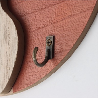 Настенные крючки декоративные «Абстракция. Цветок и ваза», дерево, 1.5×23.4×23.4 см