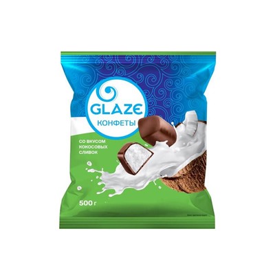 Конфета «Глэйс» со вкусом кокосовых сливок (упаковка 0,5 кг)