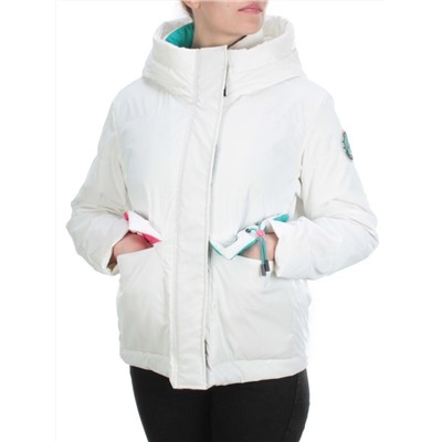 D003 WHITE Куртка демисезонная женская (100 гр. синтепон)