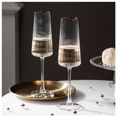 НАБОР БОКАЛОВ ДЛЯ ШАМПАНСКОГО "PERFO" ИЗ 2 ШТ. 250 МЛ