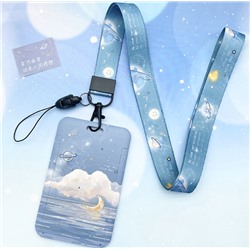 Футляр для карт на ленте "The cosmic expanse of water"