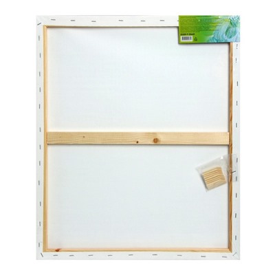 Холст на подрамнике, хлопок 100%, 50×60×1.8 см, акриловый грунт, мелкозернистый, 280 г/м²