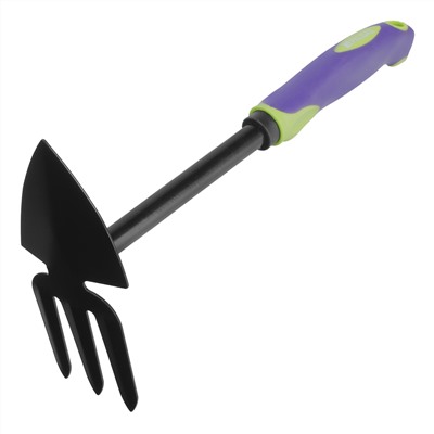 Мотыжка комбинированная, 75х300 мм, стальная, обрезиненная эргономичная рукоятка, LSR1, Palisad