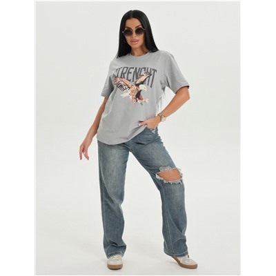 Футболка "Орел" серый женская