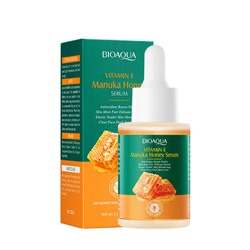 Антивозрастная сыворотка для лица с экстрактом меда Мануки и витамина Е Bioaqua Vitamin E Manuka Honey Serum, 30 мл