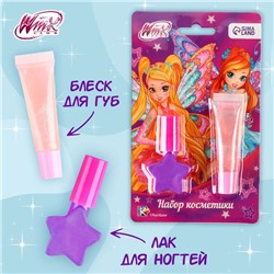 Набор косметики "WINX" Стелла, Блум, лак 10 мл, блеск 5 мл