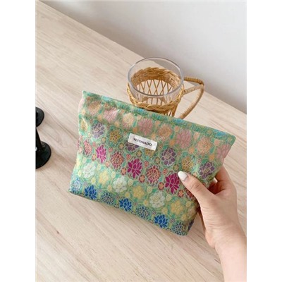 Capacious cosmetic bag, handheld storage bag, small clutch bag, travel bag, liner