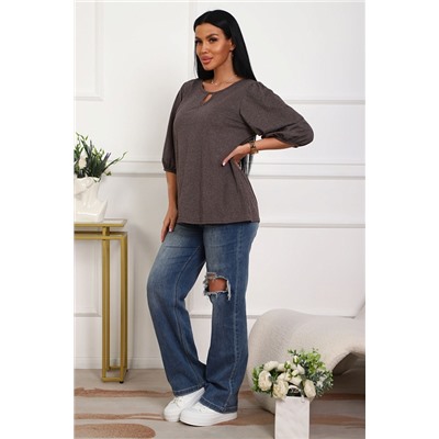 Женская туника 29541 / коричневый