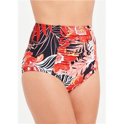 Soon Floral Palm High Waist Bikini Bottoms