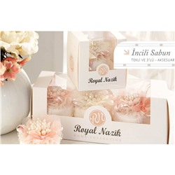 Ароматизированное Жемчужное Мыло 3 шт - 3lu Incili Sabun - Royal Nazik