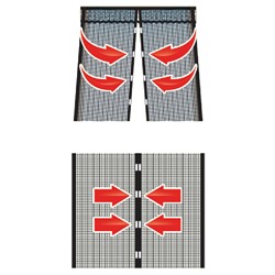 Сетка антимоскитная универсальная 100x220 см с магнитными замками УТ-4000/1 бежевая
