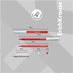 Фломастеры 24 цвета ErichKrause, вентилируемый колпачок, в футляре с европодвесом