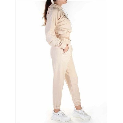 Y276 MILK BEIGE Спортивный костюм женский (100% хлопок)