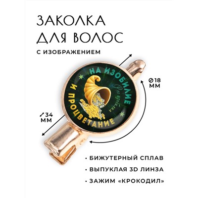 HZF-0398 Заколка На изобилие и процветание