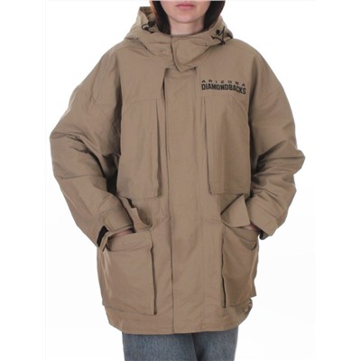 3106 DK. BEIGE Куртка демисезонная женская (100 гр. холлофайбер)
