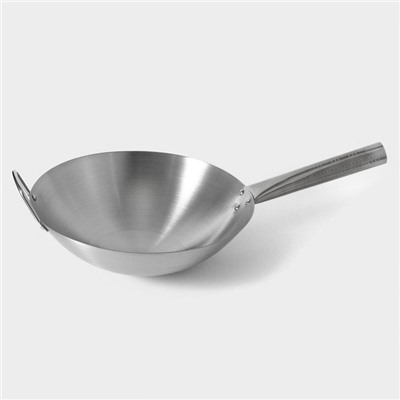 Сковорода-Wok Hanna Knövell Chief, d=30 см, с ручкой, нержавеющая сталь