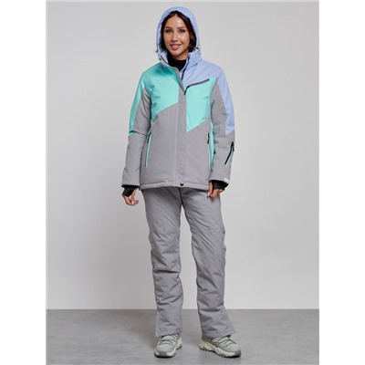 Горнолыжный костюм женский зимний фиолетового цвета 02319F