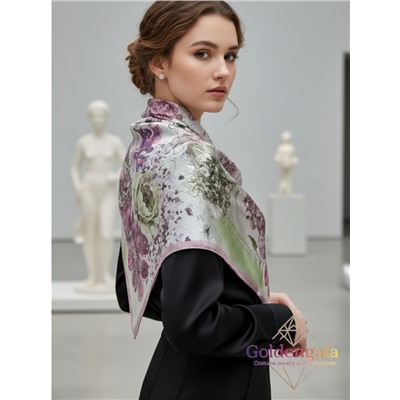 Платок из натурального шелка "Нежность прикосновения" Арт В1057/06