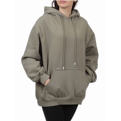 2610 GRAY GREEN Толстовка женская (85% хлопок, 10% полиэстер, 5% спандекс)