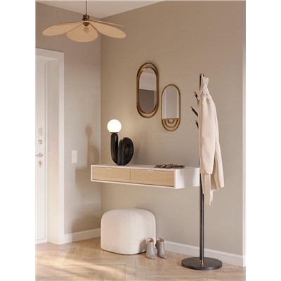 Вешалка напольная Bakken, 180 см, золотистый хром/черная