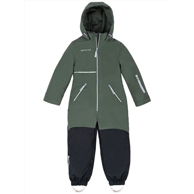 Комбинезон утепленный для мальчика NIKASTYLE 8м1624 хаки черный Nikastyle