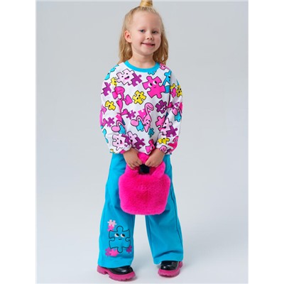 Комплект для девочки: толстовка, брюки