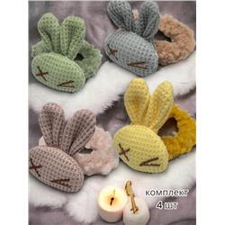 Резинка для волос меховая "Зайка" РД6 4 шт