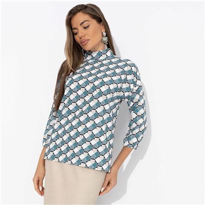 Блуза с воротником-стойкой, Вихрь комплиментов