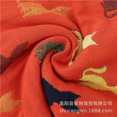 Gauze cartoon colorful children's sweat towel, wholesale