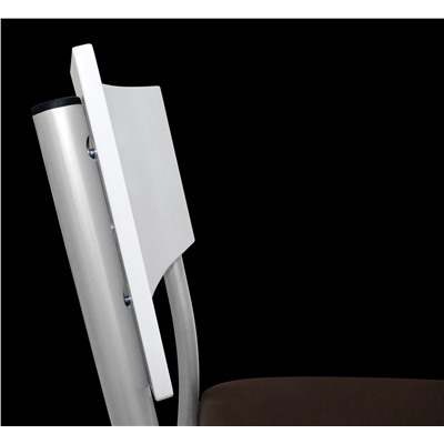 Стул барный SHT-S102
                        сереб. / espresso / белая шагрень гл.